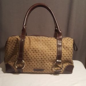 Nine & Co by nine west brown satchel bag
